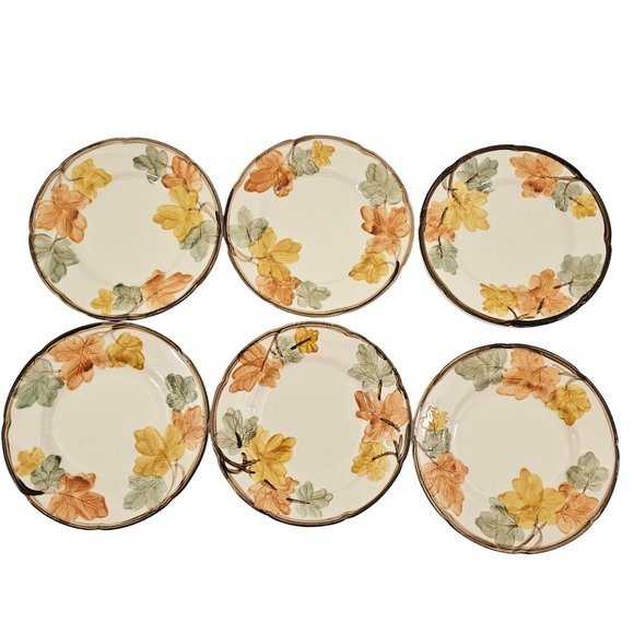 Franciscan Other - Vintage 1970’s Franciscan Dinnerware October 8" Salad Luncheon Plates Set of 6